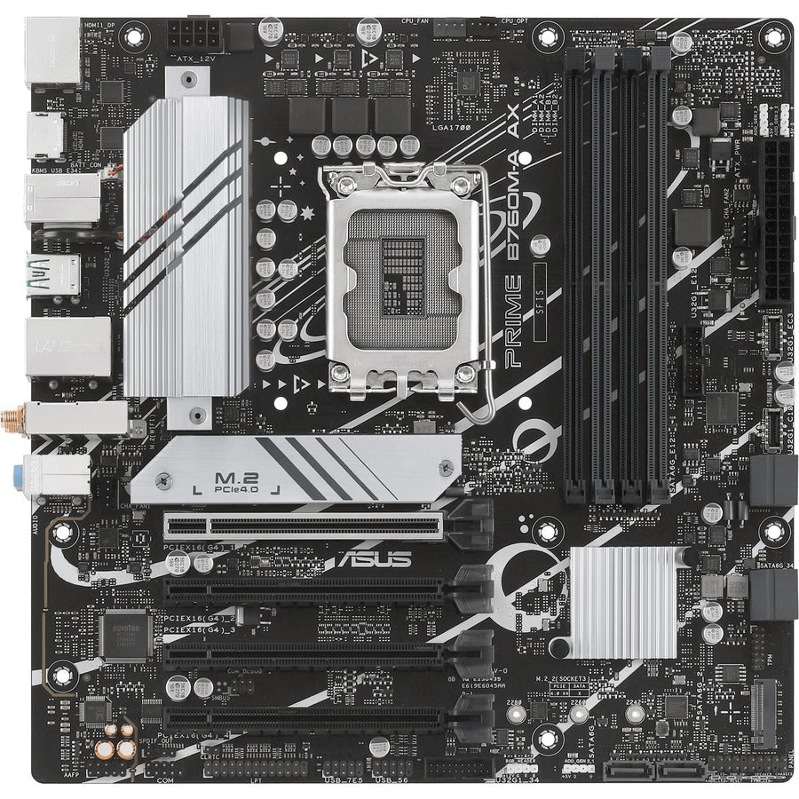 Alternate-Image1 Image for Asus Prime PRIME B760M-A AX Desktop Motherboard - Intel B760 Chipset - Socket LGA-1700 - Micro ATX