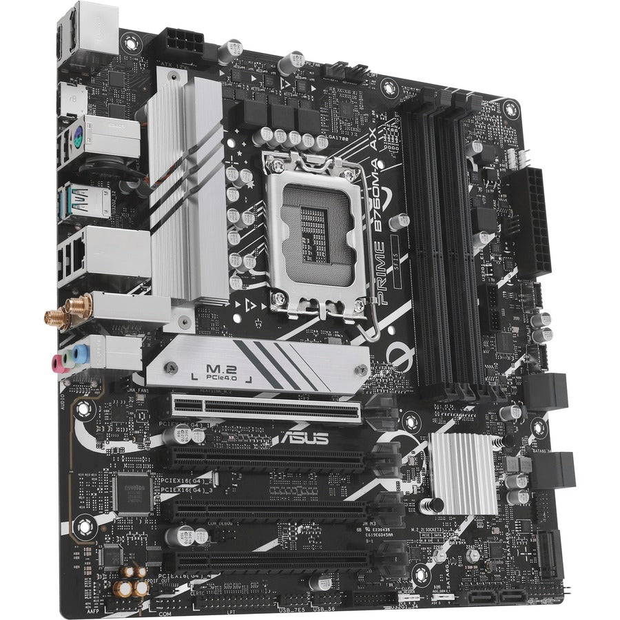 Alternate-Image2 Image for Asus Prime PRIME B760M-A AX Desktop Motherboard - Intel B760 Chipset - Socket LGA-1700 - Micro ATX