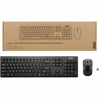 Alternate-Image1 Image for Lenovo 100 USB-A Wireless Combo Keyboard and Mouse
