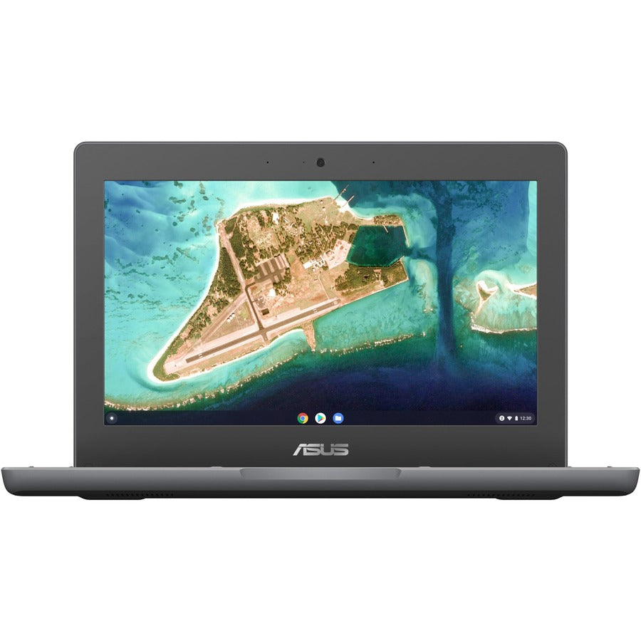 Front Image for Asus Chromebook Flip CR1 CR1100FKA-YZ184T 11.6" Touchscreen Rugged Convertible 2 in 1 Chromebook - HD - Intel Celeron N5100 - 8 GB - 64 GB Flash Memory - Dark Gray