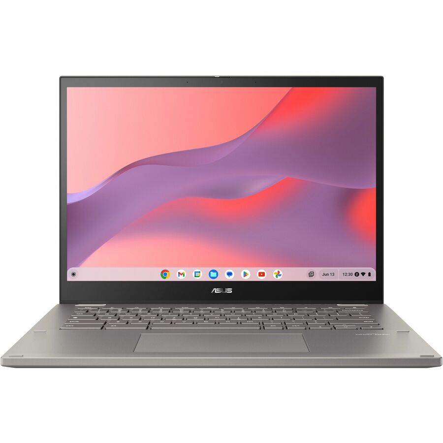 Front Image for Asus Chromebook Vibe CX34 Flip CX3401 CX3401FBA-YZ566T-S 14" Touchscreen Convertible Chromebook - WUXGA - 144 Hz - Intel Core i5 12th Gen i5-1235U - 16 GB - 256 GB SSD - Zinc