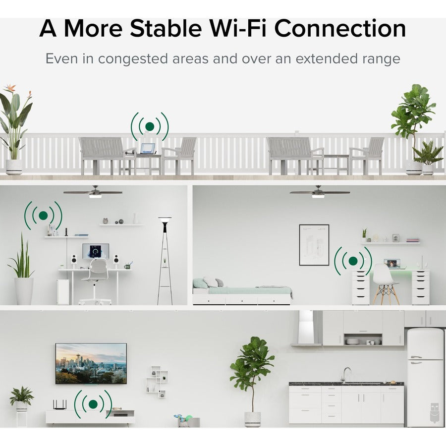Alternate-Image3 Image for Plugable WiFi 6 USB WiFi Adapter for Desktop PC and Laptops, AX1800 USB 3.0 and USB C