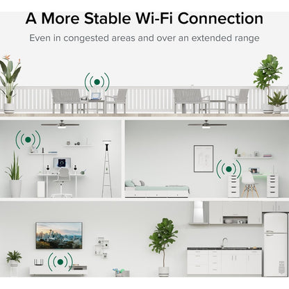 Alternate-Image3 Image for Plugable WiFi 6 USB WiFi Adapter for Desktop PC and Laptops, AX1800 USB 3.0 and USB C