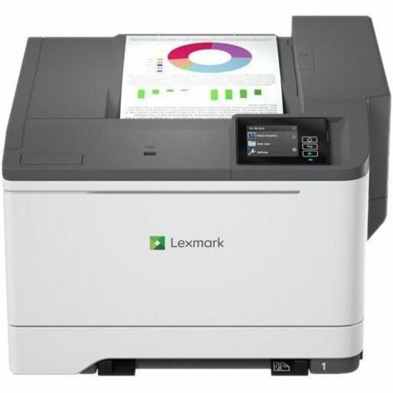 Front Image for Lexmark CS531dw Desktop Wired Laser Printer - Color