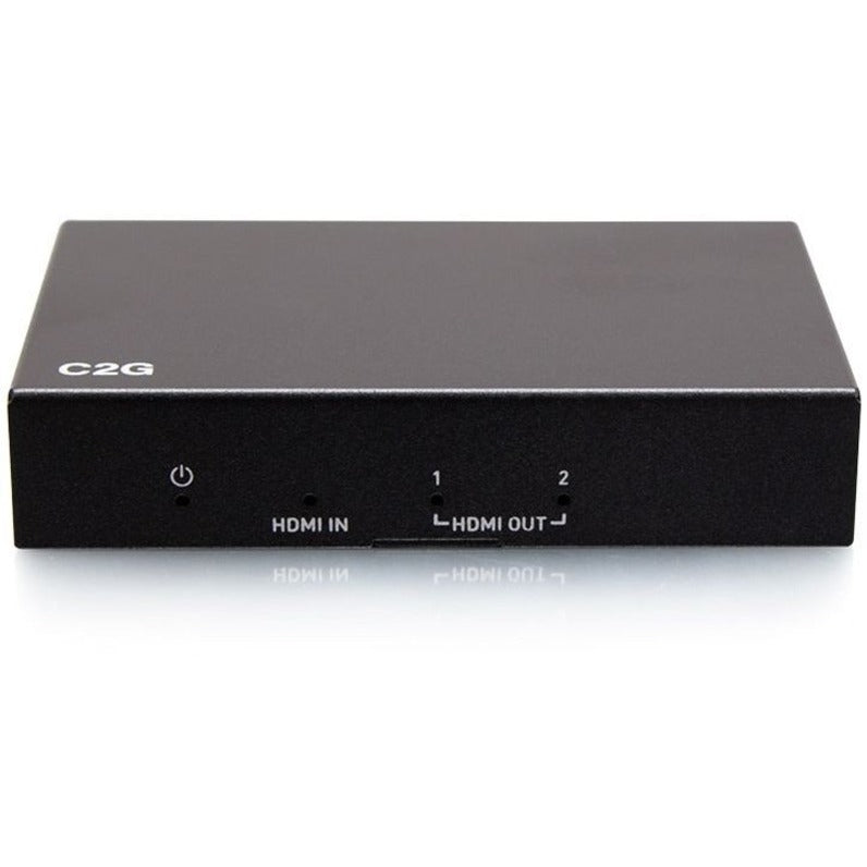 Front Image for C2G 2-Port HDMI Distribution Amplifier Splitter - 4K 60Hz