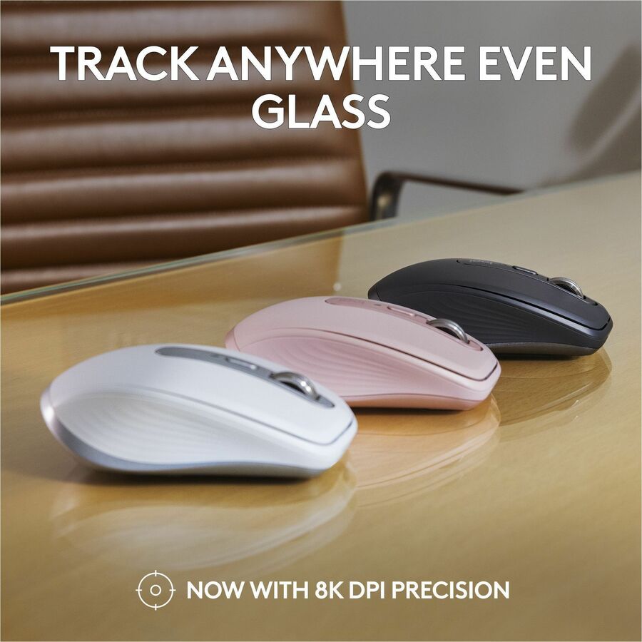 Alternate-Image1 Image for Logitech MX Anywhere 3S Compact Wireless Mouse, Fast Scrolling, 8K DPI Any-Surface Tracking, Quiet Clicks - Black
