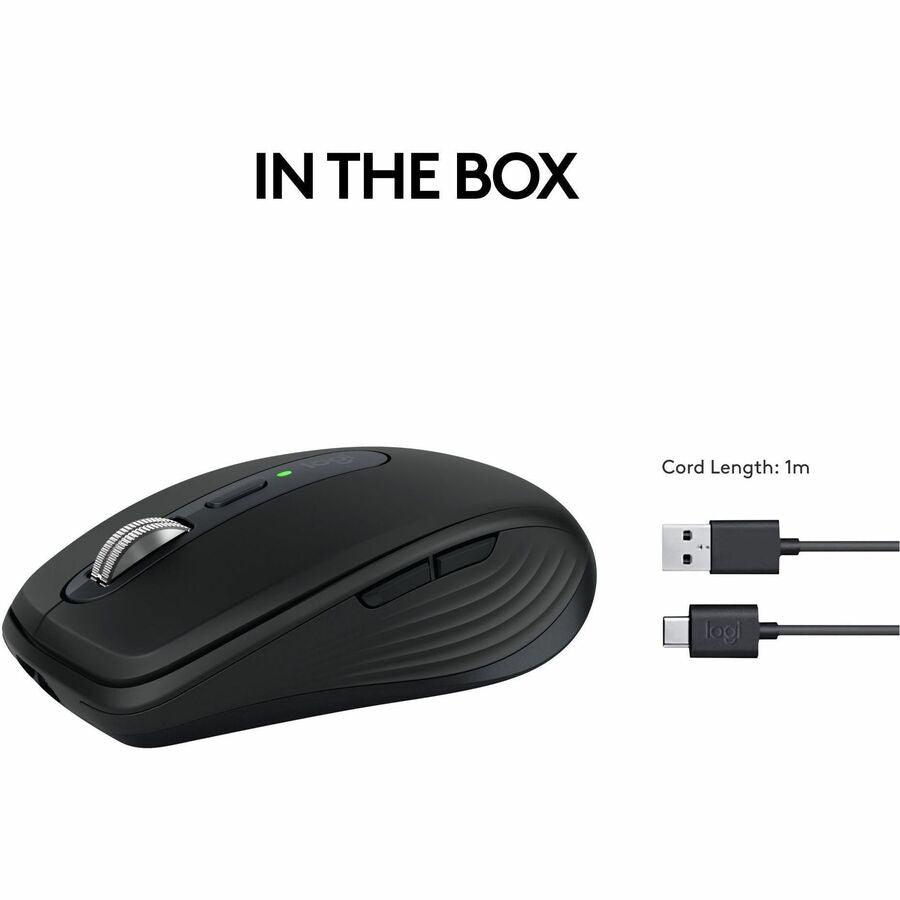 Alternate-Image8 Image for Logitech MX Anywhere 3S Compact Wireless Mouse, Fast Scrolling, 8K DPI Any-Surface Tracking, Quiet Clicks - Black