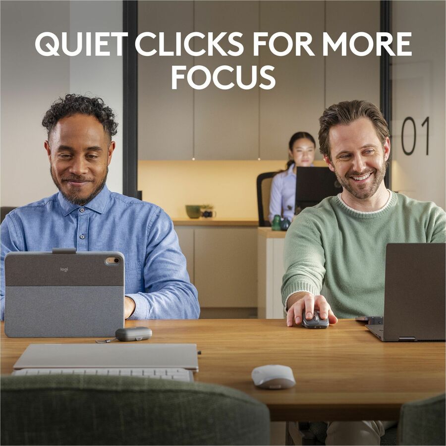 Alternate-Image2 Image for Logitech MX Anywhere 3S Compact Wireless Mouse, Fast Scrolling, 8K DPI Any-Surface Tracking, Quiet Clicks, Pale Gray
