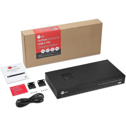 Alternate-Image1 Image for 16-Port Industrial USB-C PD Charging Station - 600W