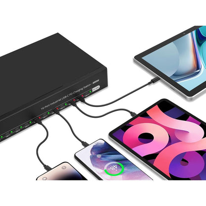 Alternate-Image6 Image for 16-Port Industrial USB-C PD Charging Station - 600W