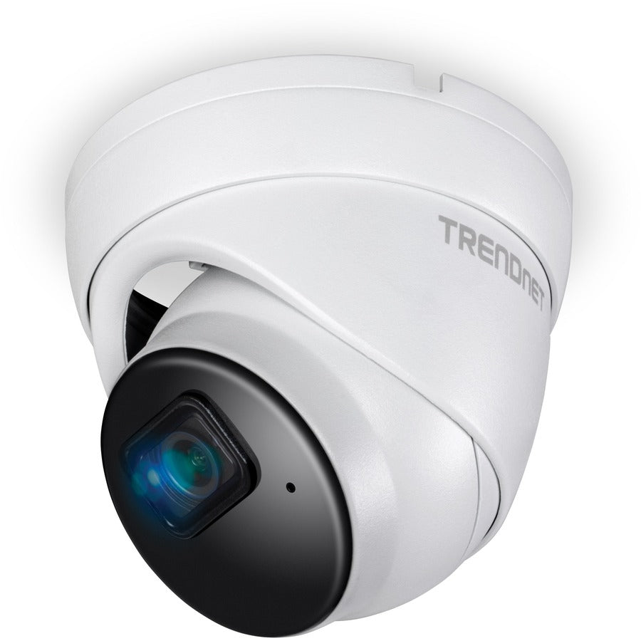 Left Image for TRENDnet Indoor Outdoor 5MP H.265 PoE IR Fixed Turret Network Camera, IP66 Rated Housing, IR Night Vision up to 30m (98 ft.), Security Surveillance Camera, microSD Card Slot, White, TV-IP1515PI