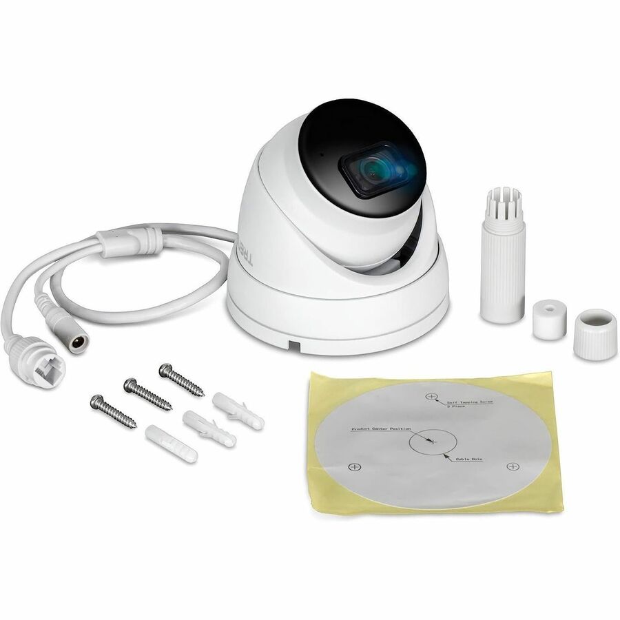 Alternate-Image10 Image for TRENDnet Indoor Outdoor 5MP H.265 PoE IR Fixed Turret Network Camera, IP66 Rated Housing, IR Night Vision up to 30m (98 ft.), Security Surveillance Camera, microSD Card Slot, White, TV-IP1515PI