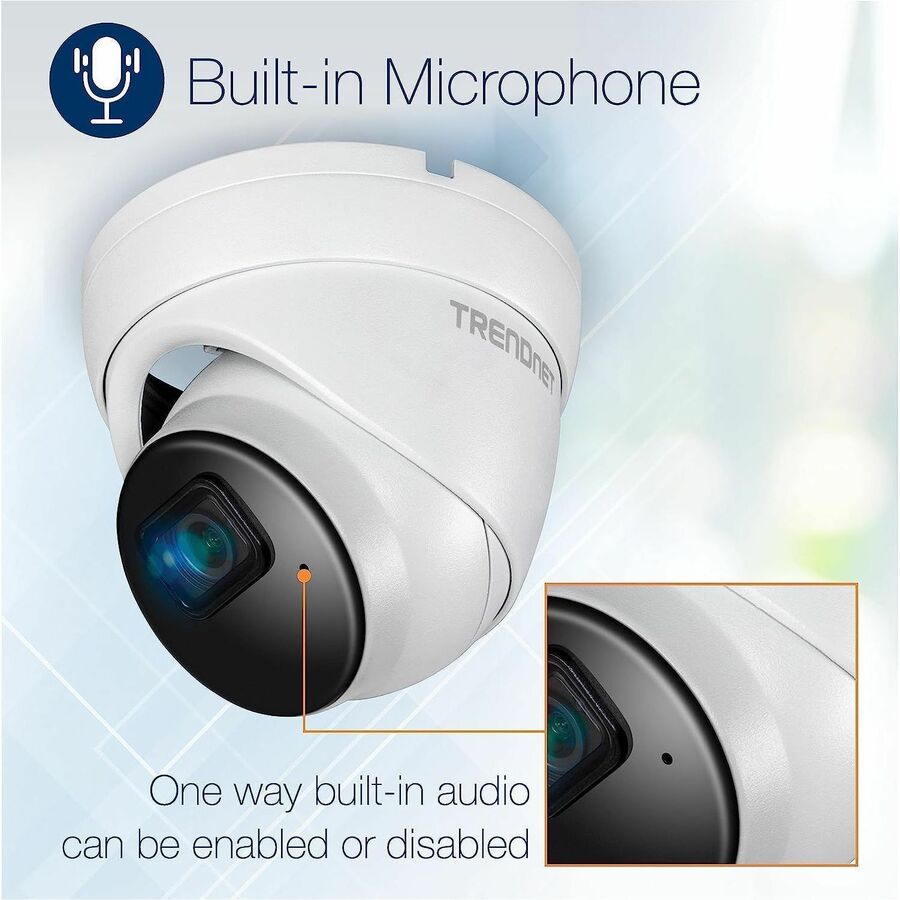 Alternate-Image5 Image for TRENDnet Indoor Outdoor 5MP H.265 PoE IR Fixed Turret Network Camera, IP66 Rated Housing, IR Night Vision up to 30m (98 ft.), Security Surveillance Camera, microSD Card Slot, White, TV-IP1515PI