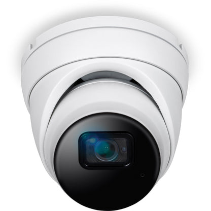 Front Image for TRENDnet Indoor Outdoor 5MP H.265 PoE IR Fixed Turret Network Camera, IP66 Rated Housing, IR Night Vision up to 30m (98 ft.), Security Surveillance Camera, microSD Card Slot, White, TV-IP1515PI