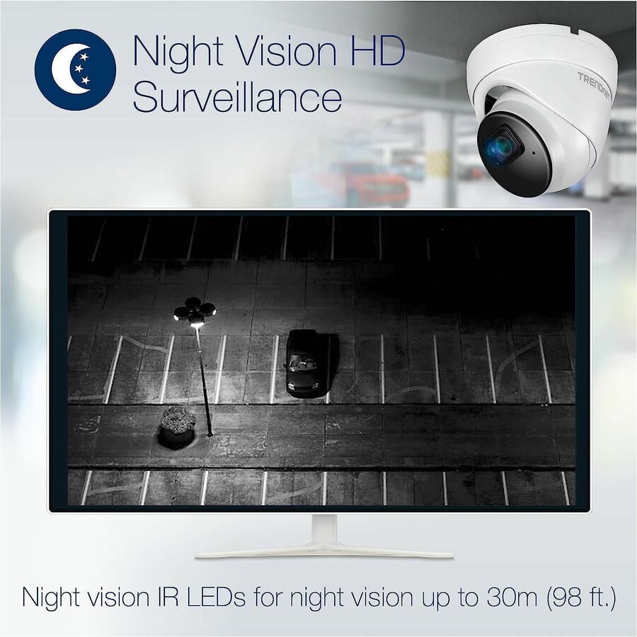 Alternate-Image4 Image for TRENDnet Indoor Outdoor 5MP H.265 PoE IR Fixed Turret Network Camera, IP66 Rated Housing, IR Night Vision up to 30m (98 ft.), Security Surveillance Camera, microSD Card Slot, White, TV-IP1515PI