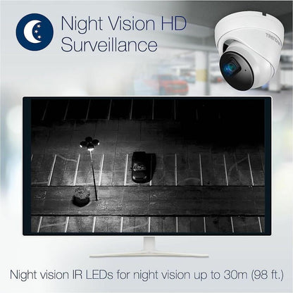 Alternate-Image4 Image for TRENDnet Indoor Outdoor 5MP H.265 PoE IR Fixed Turret Network Camera, IP66 Rated Housing, IR Night Vision up to 30m (98 ft.), Security Surveillance Camera, microSD Card Slot, White, TV-IP1515PI