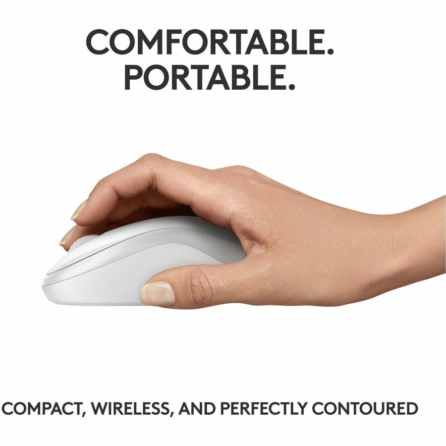 Alternate-Image4 Image for Logitech M240 Silent Bluetooth Mouse, Wireless, Compact, Portable, Smooth Tracking, Off-white