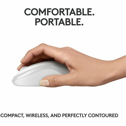 Alternate-Image4 Image for Logitech M240 Silent Bluetooth Mouse, Wireless, Compact, Portable, Smooth Tracking, Off-white
