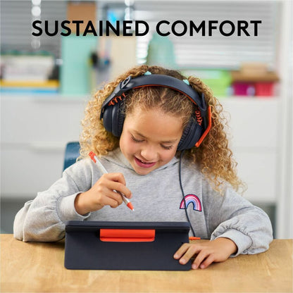 Alternate-Image1 Image for Logitech Zone Learn Wired Headset with Microphone for Learners, Comfortable and Adjustable Fit for Kids, USB C