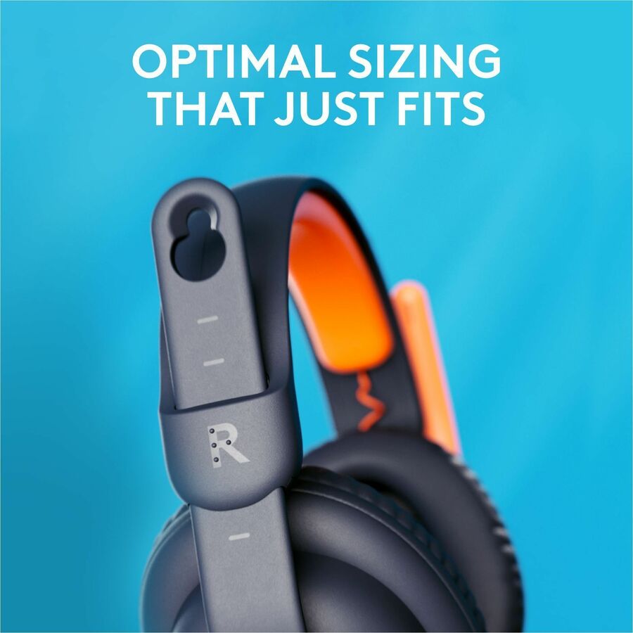 Alternate-Image2 Image for Logitech Zone Learn Wired Headset with Microphone for Learners, Comfortable and Adjustable Fit for Kids, USB C