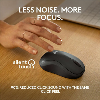 Alternate-Image2 Image for Logitech M240 Silent Bluetooth Mouse, Wireless, Compact, Portable, Smooth Tracking, Graphite
