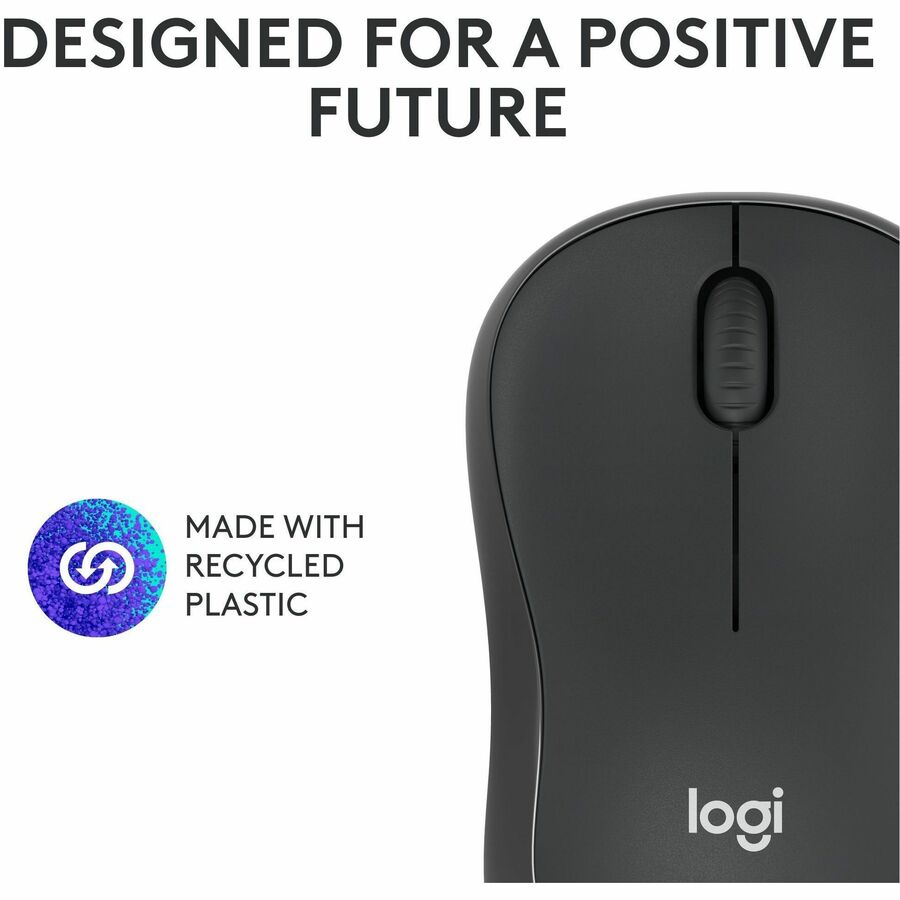 Alternate-Image7 Image for Logitech M240 Silent Bluetooth Mouse, Wireless, Compact, Portable, Smooth Tracking, Graphite