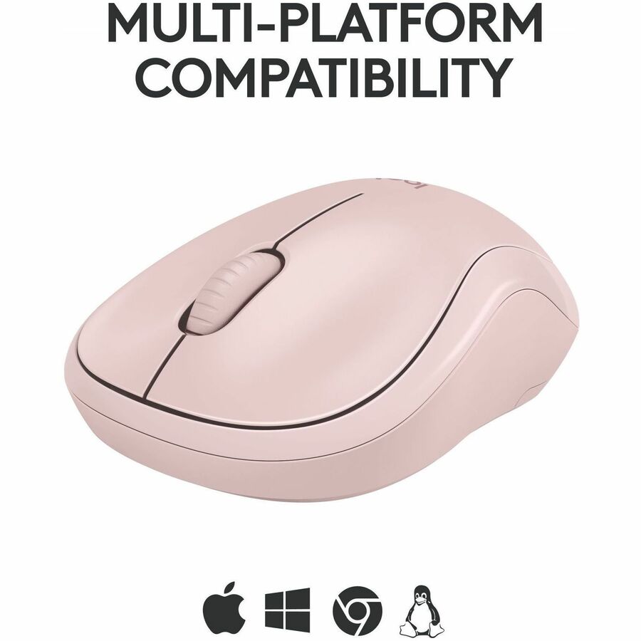 Alternate-Image5 Image for Logitech M240 Silent Bluetooth Mouse, Wireless, Compact, Portable, Smooth Tracking, Rose