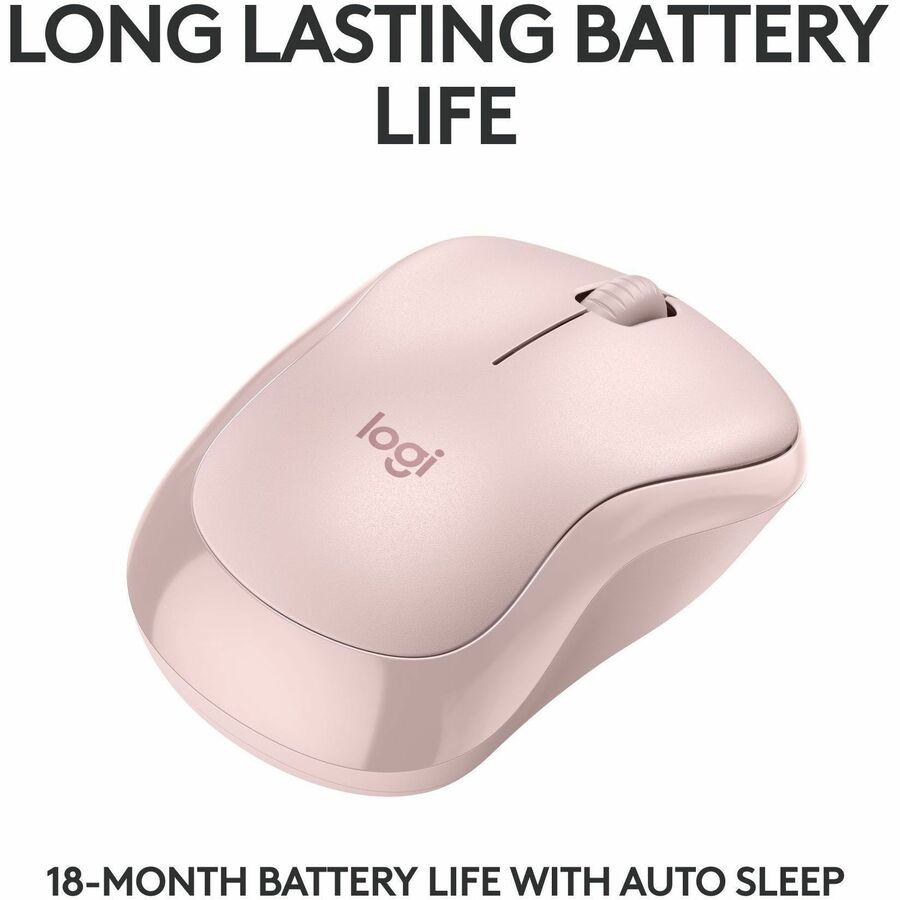 Alternate-Image3 Image for Logitech M240 Silent Bluetooth Mouse, Wireless, Compact, Portable, Smooth Tracking, Rose