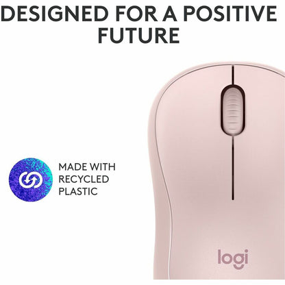 Alternate-Image7 Image for Logitech M240 Silent Bluetooth Mouse, Wireless, Compact, Portable, Smooth Tracking, Rose