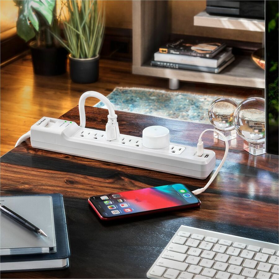 Alternate-Image9 Image for CyberPower P704URC1 Home and Office 7 - Outlet Surge Protector with 2000 J Surge Suppression