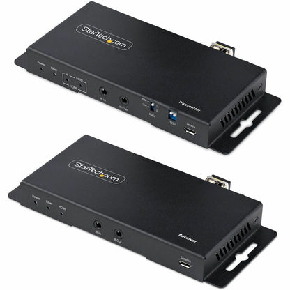 Main Image for StarTech.com 4K HDMI over Fiber Extender Kit, 4K 60Hz, 3300ft (1km) Single Mode/1000ft (300m) Multimode LC Fiber Optic, HDR, IR Extender