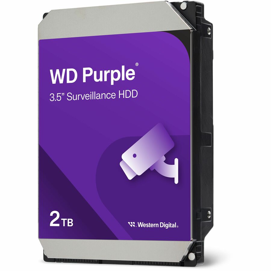Alternate-Image1 Image for WD Purple WD23PURZ 2 TB Hard Drive - 3.5" Internal - SATA - Purple