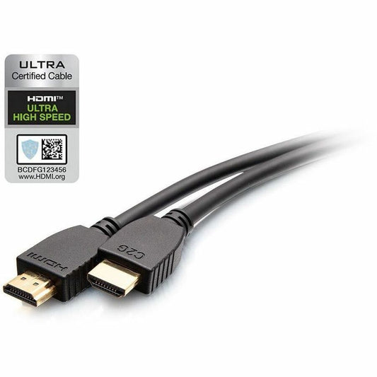 Main Image for C2G 3ft Plus Series Ultra High Speed HDMI™ Cable with Ethernet - In-Wall CL2 Rated - 8K 60Hz - M/M - Black