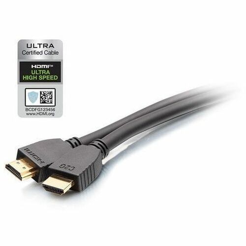 Main Image for C2G 12ft Plus Series Ultra High Speed HDMI Cable with Ethernet - In-Wall CL2 Rated - 8K 60Hz - M/M - Black