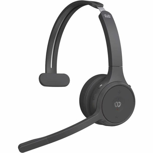 Main Image for Cisco Single On-ear Headset+Charging Stand, USB-A Bundle Carbon Black