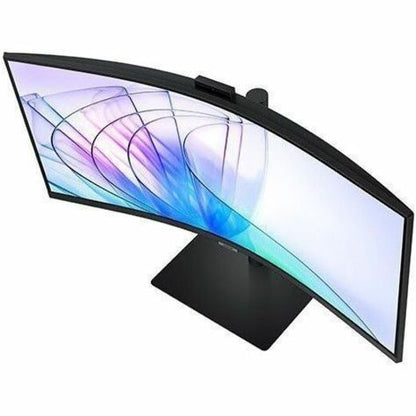 Top Image for Samsung ViewFinity S6 S34C654VAN 34" Class Webcam UW-QHD Curved Screen LCD Monitor - 21:9 - Black