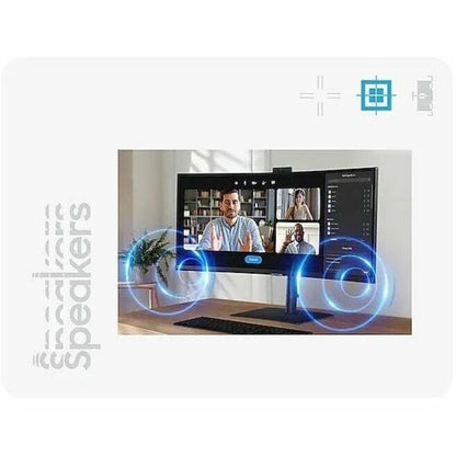 Alternate-Image7 Image for Samsung ViewFinity S6 S34C654VAN 34" Class Webcam UW-QHD Curved Screen LCD Monitor - 21:9 - Black