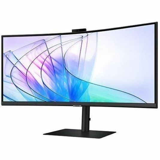 Alternate-Image1 Image for Samsung ViewFinity S6 S34C654VAN 34" Class Webcam UW-QHD Curved Screen LCD Monitor - 21:9 - Black