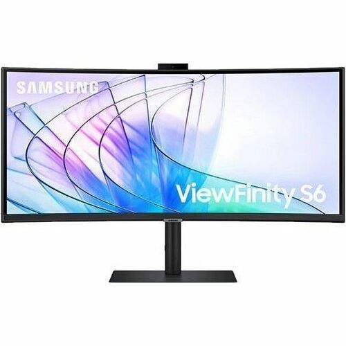 Main Image for Samsung ViewFinity S6 S34C654VAN 34" Class Webcam UW-QHD Curved Screen LCD Monitor - 21:9 - Black