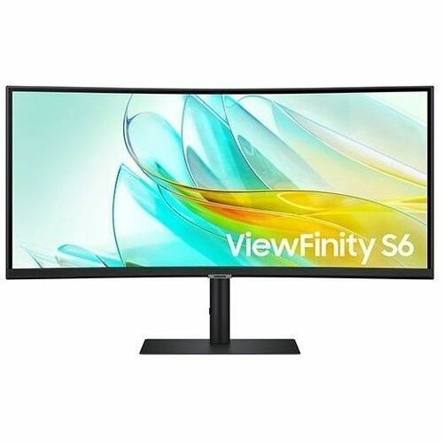 Main Image for Samsung ViewFinity S6 S34C654UAN 34" Class UW-QHD Curved Screen LCD Monitor - 21:9 - Black