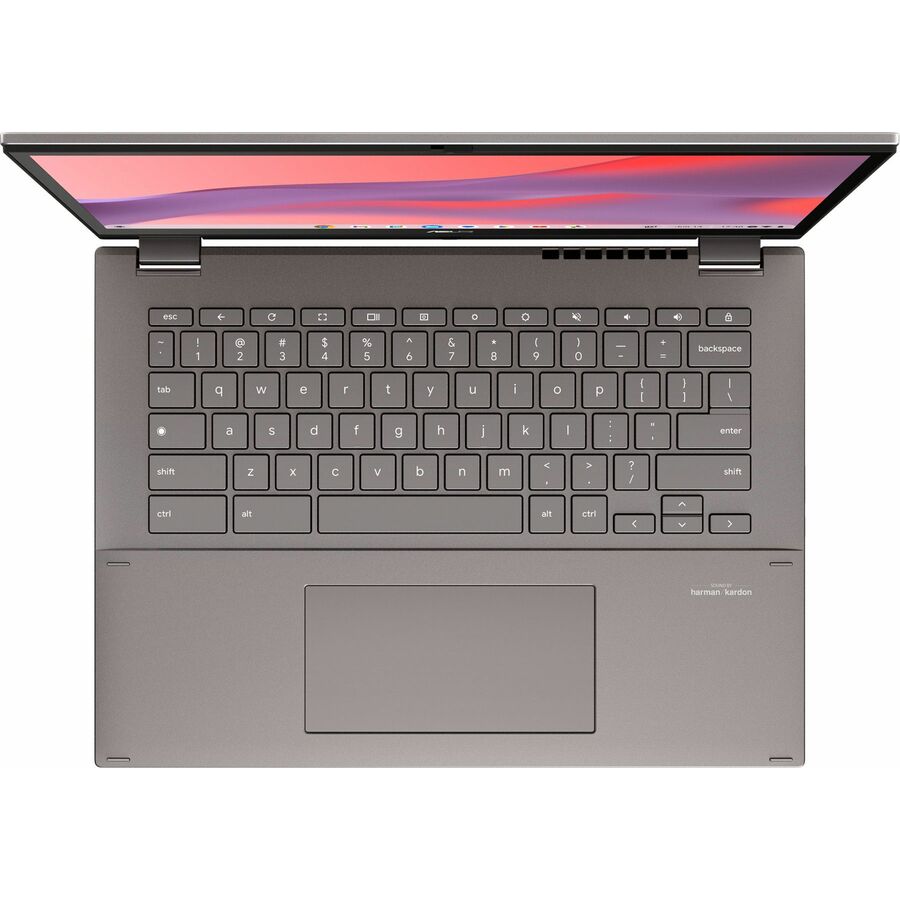 Alternate-Image2 Image for Asus Chromebook Vibe CX34 Flip CX3401 CX3401FBA-GE388T-S 14" Touchscreen Convertible 2 in 1 Chromebook - WUXGA - 144 Hz - Intel Core i3 12th Gen i3-1215U - 8 GB - 128 GB SSD - Pearl White