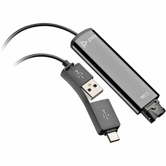 Main Image for Poly DA75 USB to QD Black Adapter TAA