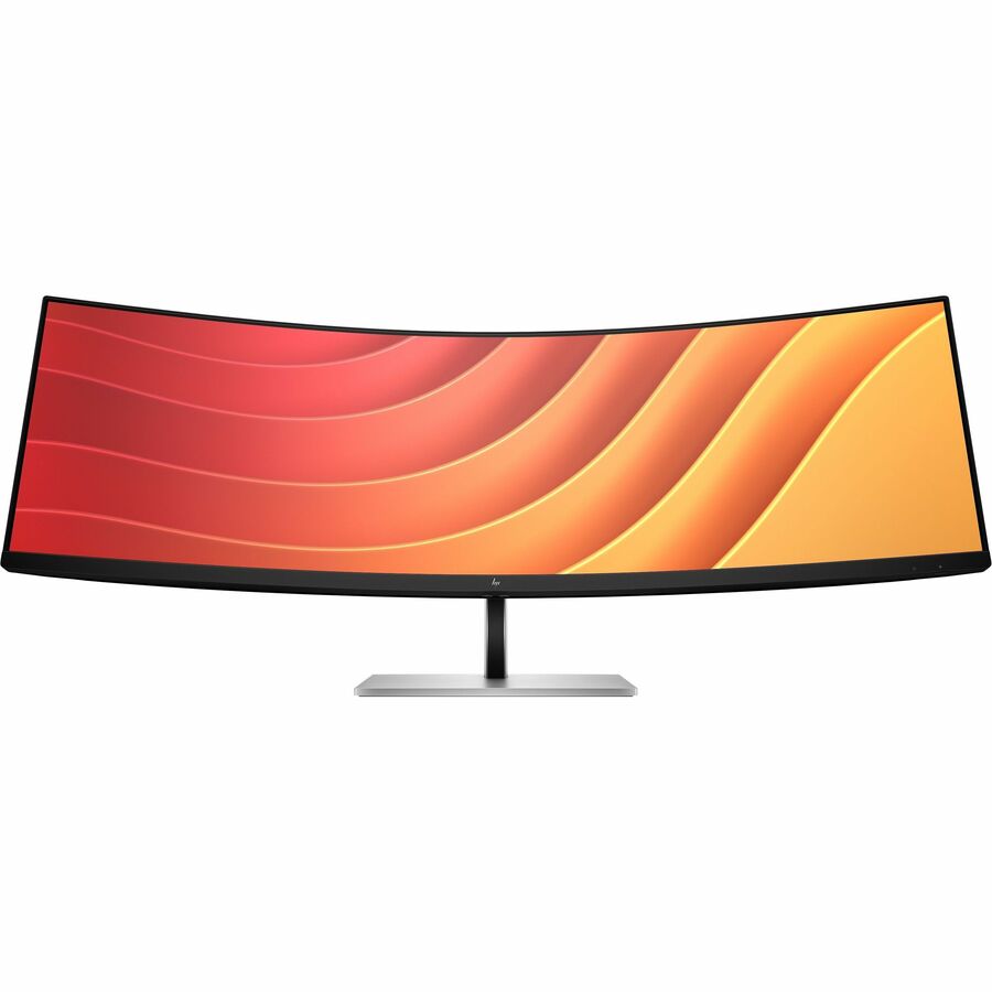 Front Image for HP E45c G5 45" Class Dual Quad HD (DQHD) Curved Screen LED Monitor - 32:9 - Black, Silver