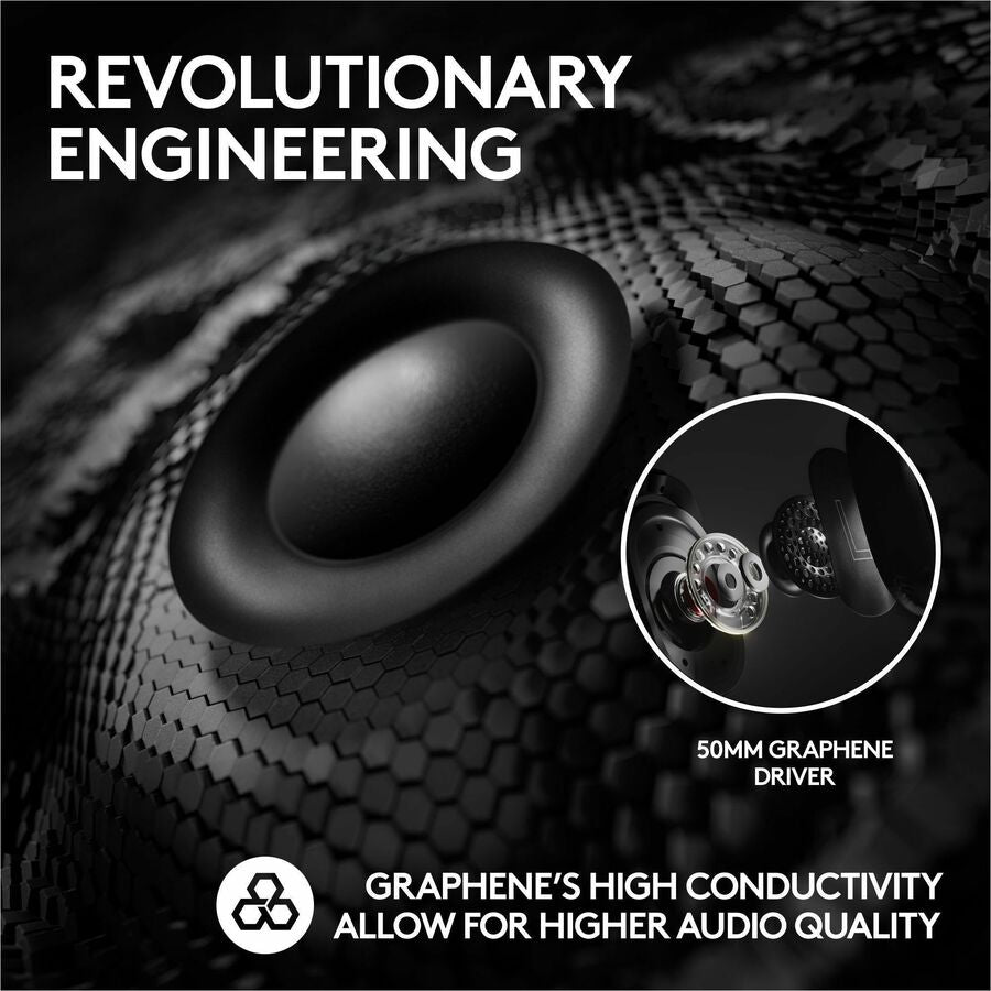 Alternate-Image3 Image for Logitech G PRO X 2 LIGHTSPEED Wireless Gaming Headset, Detachable Boom Mic, 50mm Graphene Drivers, DTS:X Headphone 2.0-7.1 Surround, Bluetooth/USB/3.5mm Aux, for PC, PS5, PS4, Nintendo Switch, Black
