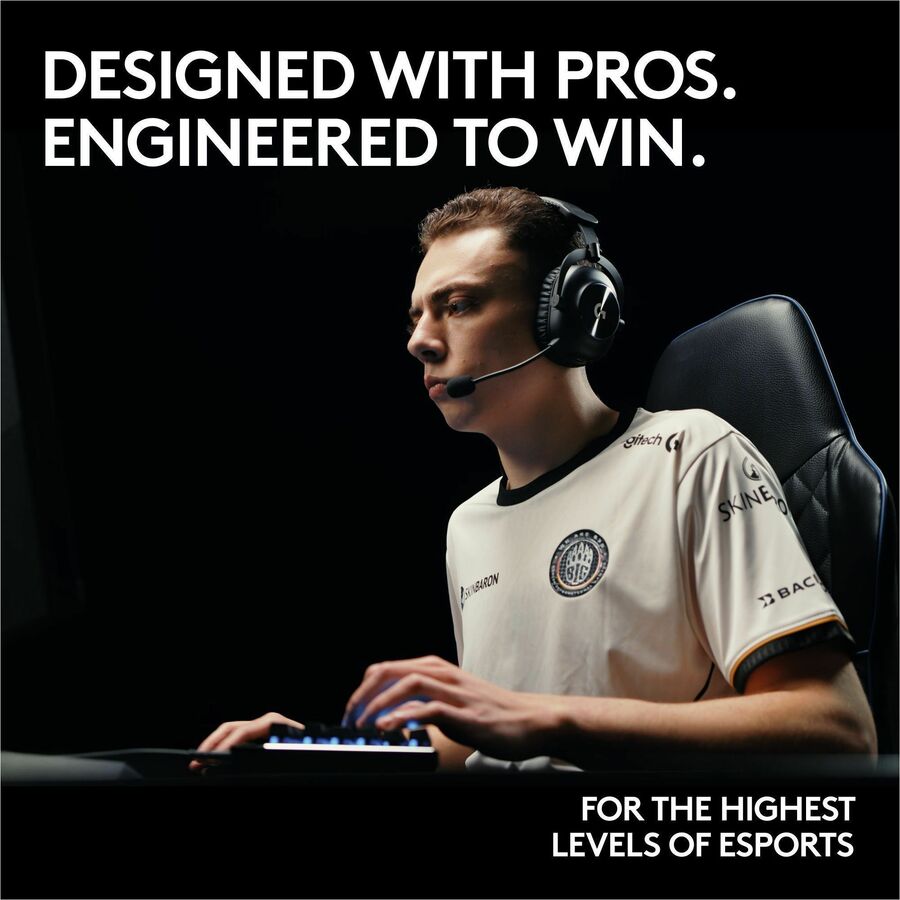 Alternate-Image1 Image for Logitech G PRO X 2 LIGHTSPEED Wireless Gaming Headset, Detachable Boom Mic, 50mm Graphene Drivers, DTS:X Headphone 2.0-7.1 Surround, Bluetooth/USB/3.5mm Aux, for PC, PS5, PS4, Nintendo Switch, White