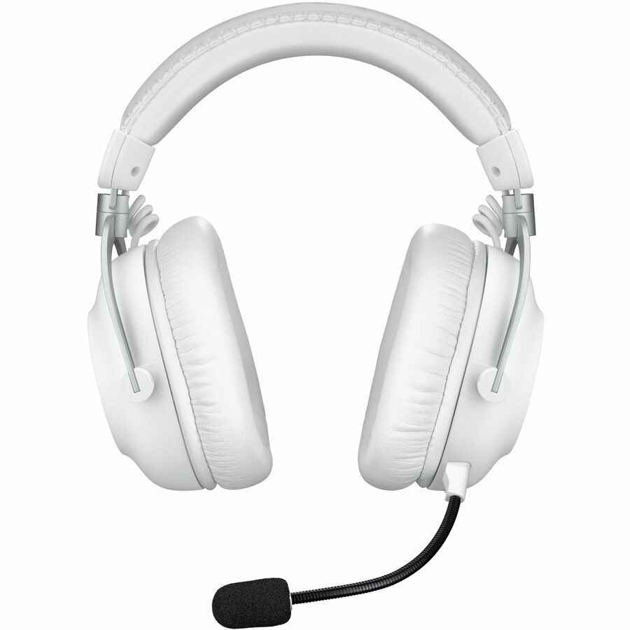 Front Image for Logitech G PRO X 2 LIGHTSPEED Wireless Gaming Headset, Detachable Boom Mic, 50mm Graphene Drivers, DTS:X Headphone 2.0-7.1 Surround, Bluetooth/USB/3.5mm Aux, for PC, PS5, PS4, Nintendo Switch, White