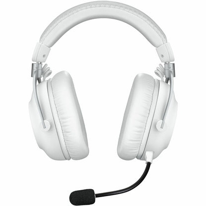 Front Image for Logitech G PRO X 2 LIGHTSPEED Wireless Gaming Headset, Detachable Boom Mic, 50mm Graphene Drivers, DTS:X Headphone 2.0-7.1 Surround, Bluetooth/USB/3.5mm Aux, for PC, PS5, PS4, Nintendo Switch, White
