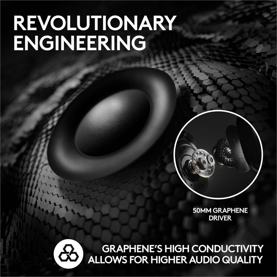 Alternate-Image3 Image for Logitech G PRO X 2 LIGHTSPEED Wireless Gaming Headset, Detachable Boom Mic, 50mm Graphene Drivers, DTS:X Headphone 2.0-7.1 Surround, Bluetooth/USB/3.5mm Aux, for PC, PS5, PS4, Nintendo Switch, White