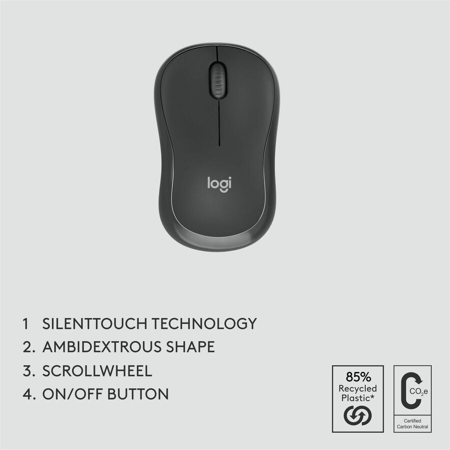 Alternate-Image6 Image for Logitech MK370 Combo for Business, Full-Size Wireless Keyboard and Wireless Mouse, Secure Logi Bolt USB receiver, Bluetooth, Graphite