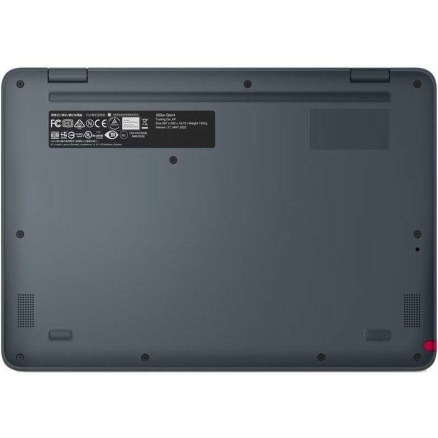 Bottom Image for Lenovo 500w Yoga Gen 4 82VQ0007US 12.2" Touchscreen Convertible 2 in 1 Notebook - WUXGA - 60 Hz - Intel N-Series N200 - 8 GB - 128 GB SSD - English Keyboard - Slate Gray
